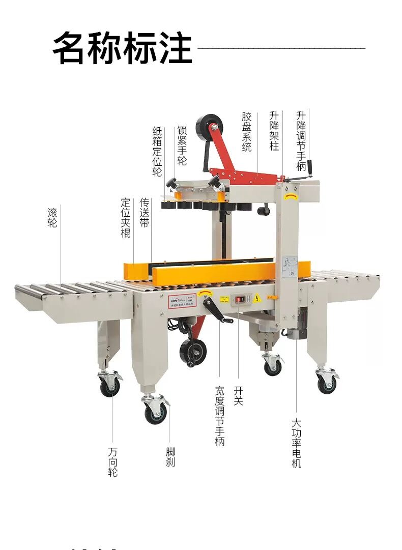 封箱机胶带机自动全自动打包机1-12号电商专用邮政快递封口机详情1