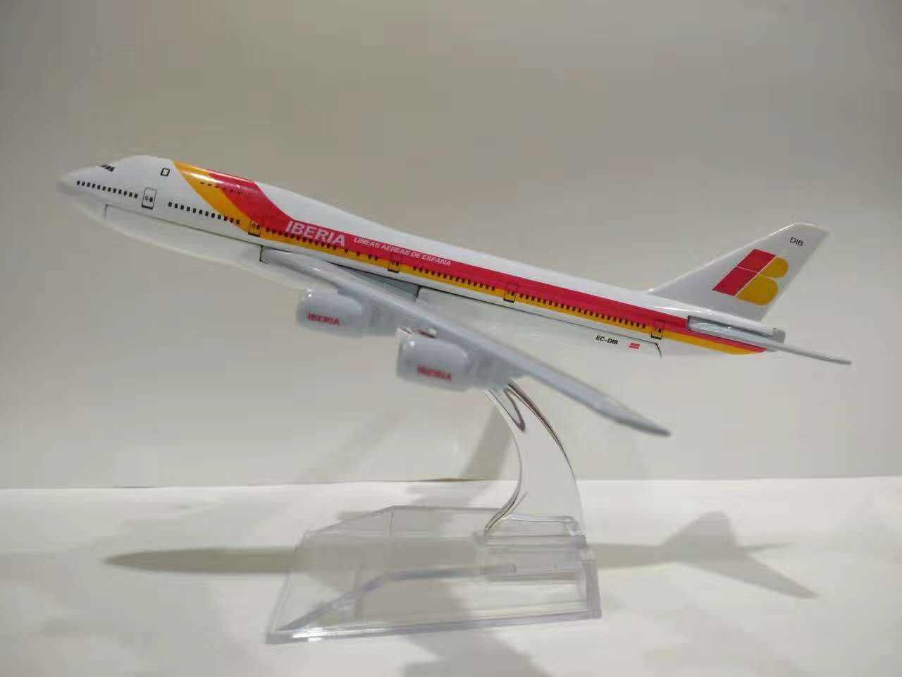 金属飞机模型（伊比利亚航空B747-200） 飞机模型 合金飞机模型
