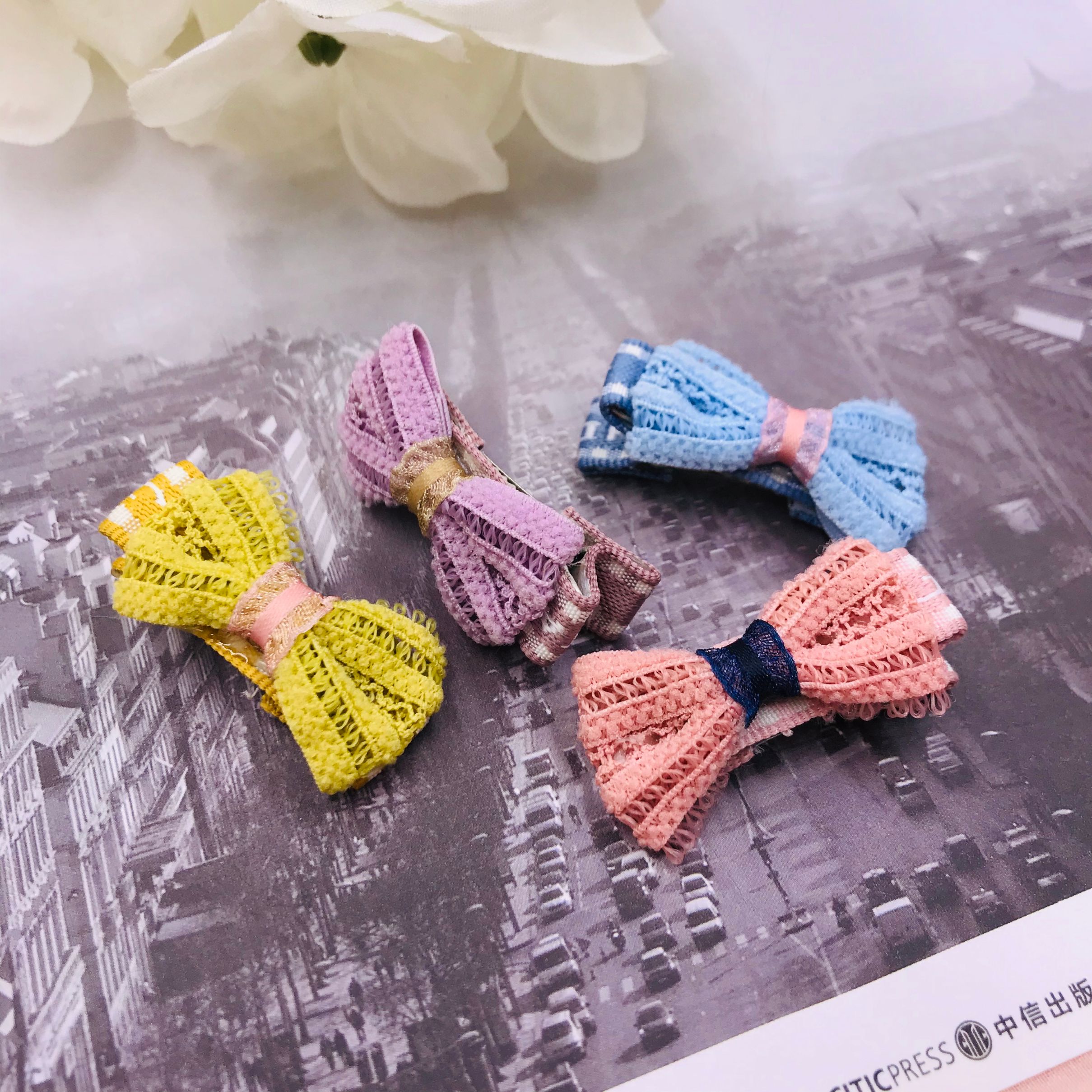 KD63- Inspection Elastic flower bud belt garment accessories shoe flower decoration thumbnail