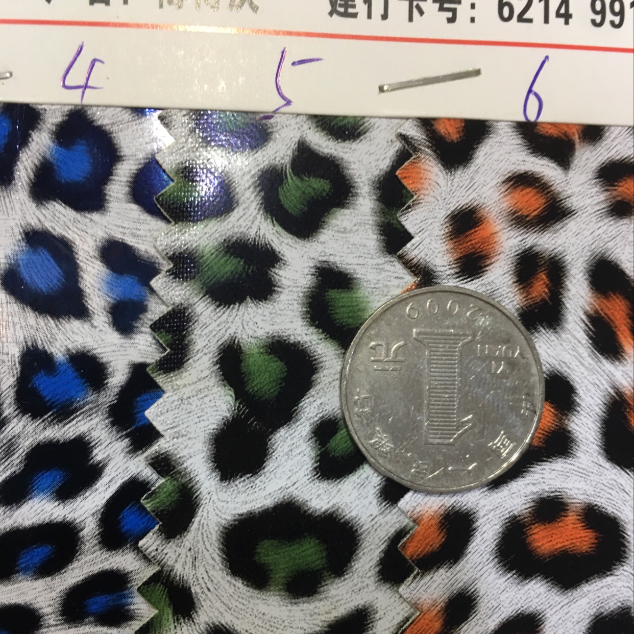 Leopard print leather fabric base leopard print leather bags, shoes, furniture belts manufacturer's in-stock artificial leather Specification image