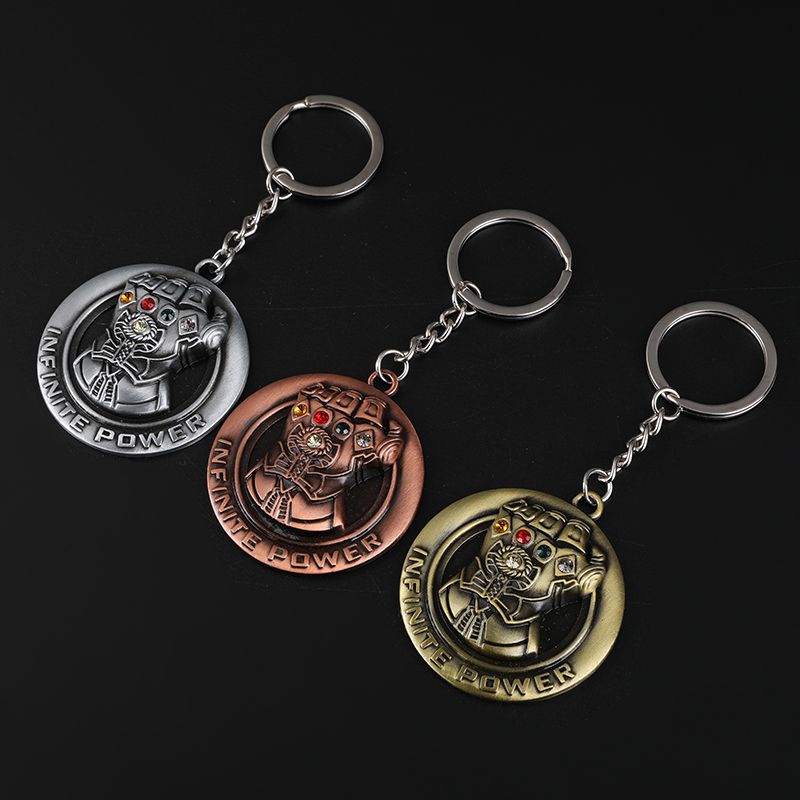 影视周边绿巨人灭霸手套钥匙扣挂件 复仇者联盟3汽车钥匙扣礼品