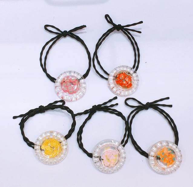 Transparent fruit simple rubber band adult rubber band Tenxuan thumbnail