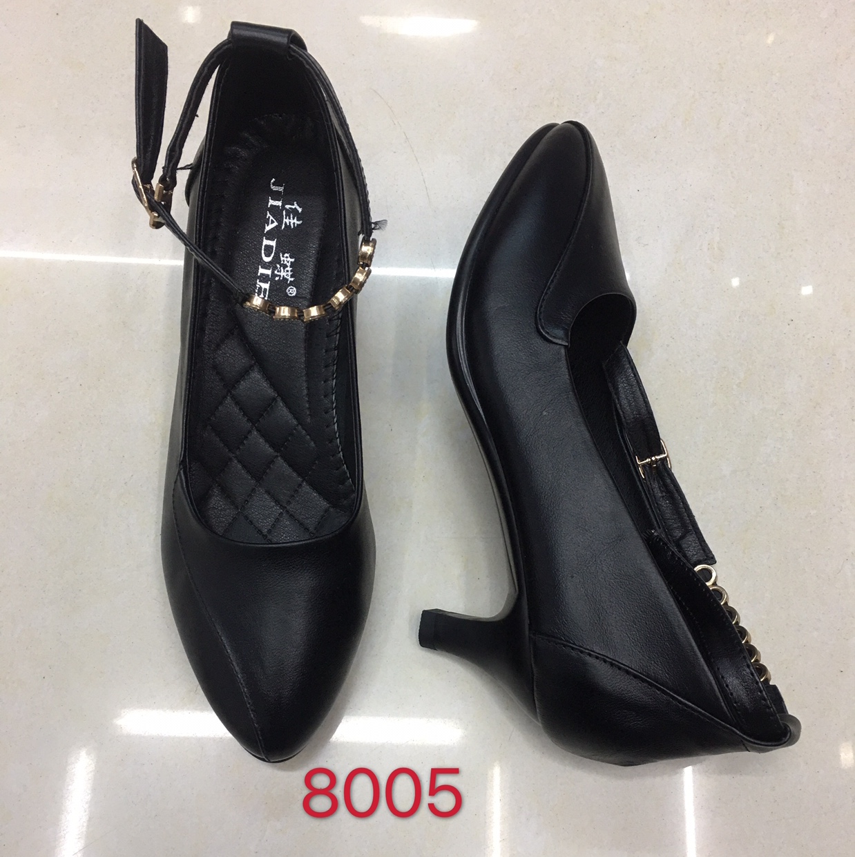 Genuine leather single shoes details Picture