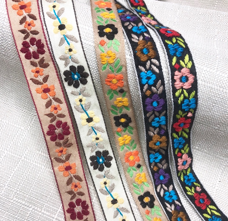 民族花边典雅风格花朵现货多色手工DIY工艺服装辅料