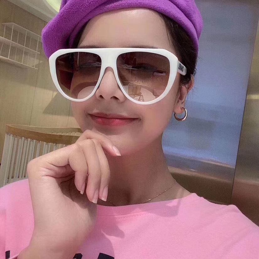 Women's big frame sunglasses fashion European and American street shot big glasses