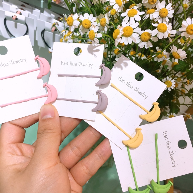 香蕉对装夹简约彩色合金夹婷轩