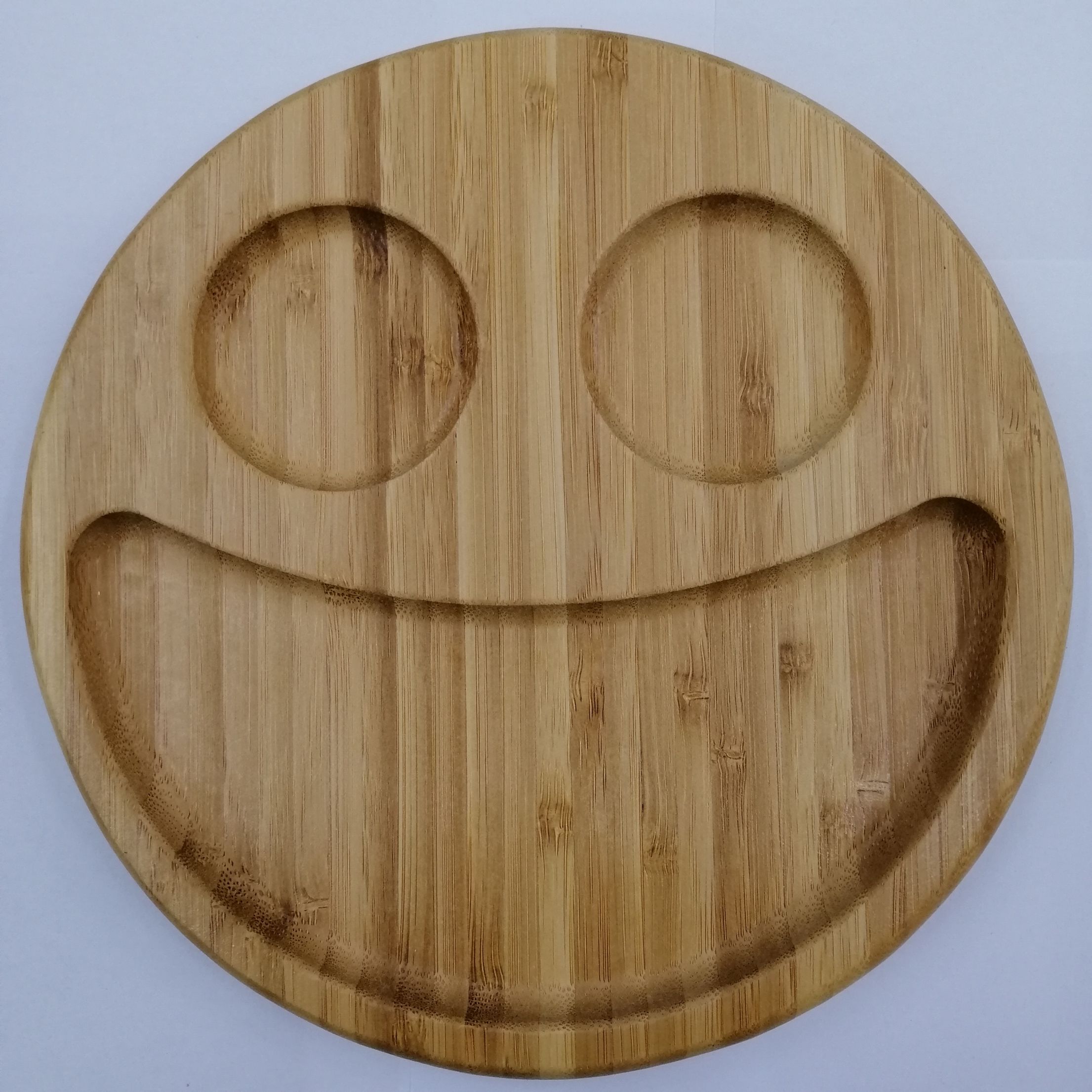 竹托盘笑脸托盘茶托水果盘 干果盘 北欧家用厨房托盘