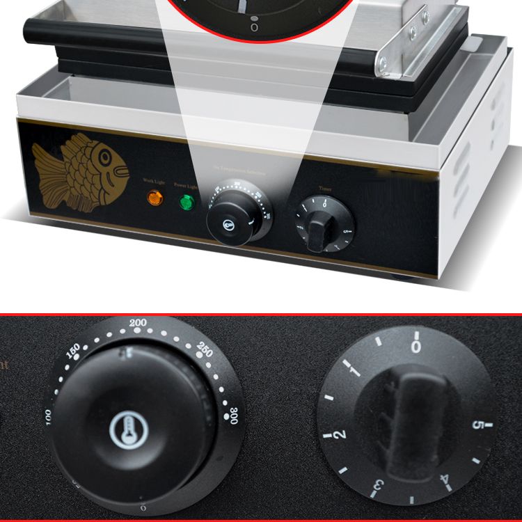 Electric Korean-style small fish cake machine, taiyaki machine, five-grain fish machine, filling Korean-style small fish cake machine detail image 13