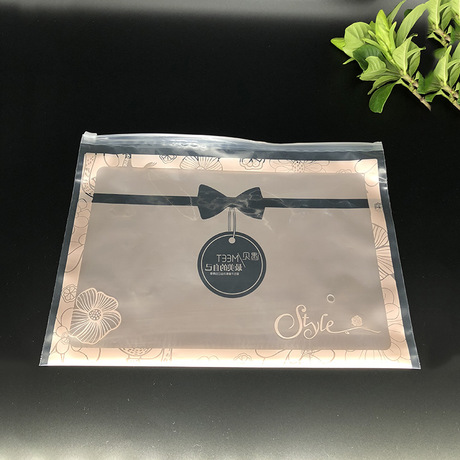 现货便携透明蝴蝶结自封袋     30.5*21产品图