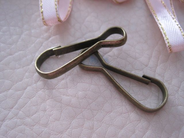 铁3.2厘米弹簧朱旦扣小挂钩箱包五金配件详情图1