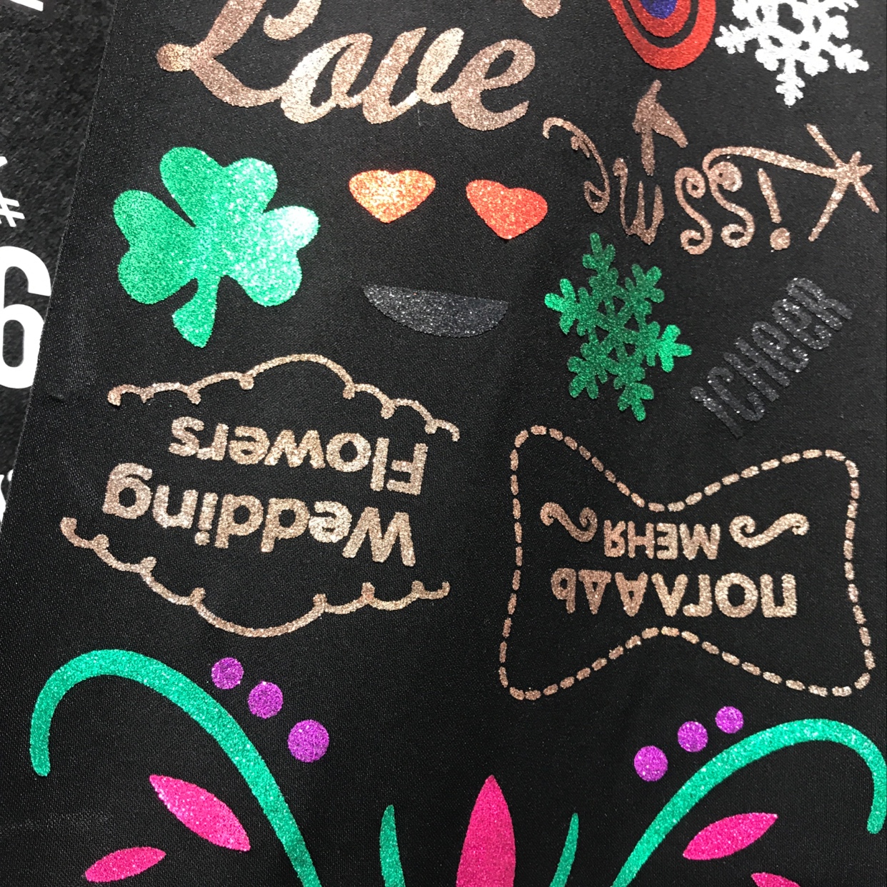 金葱烫画新款辅料服装配饰