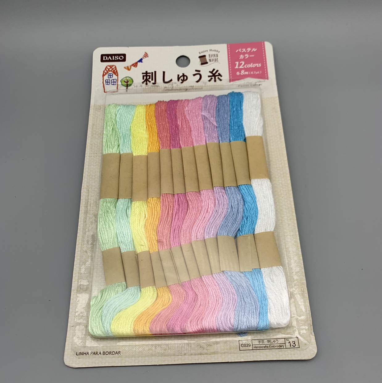 12支绣花线细节图