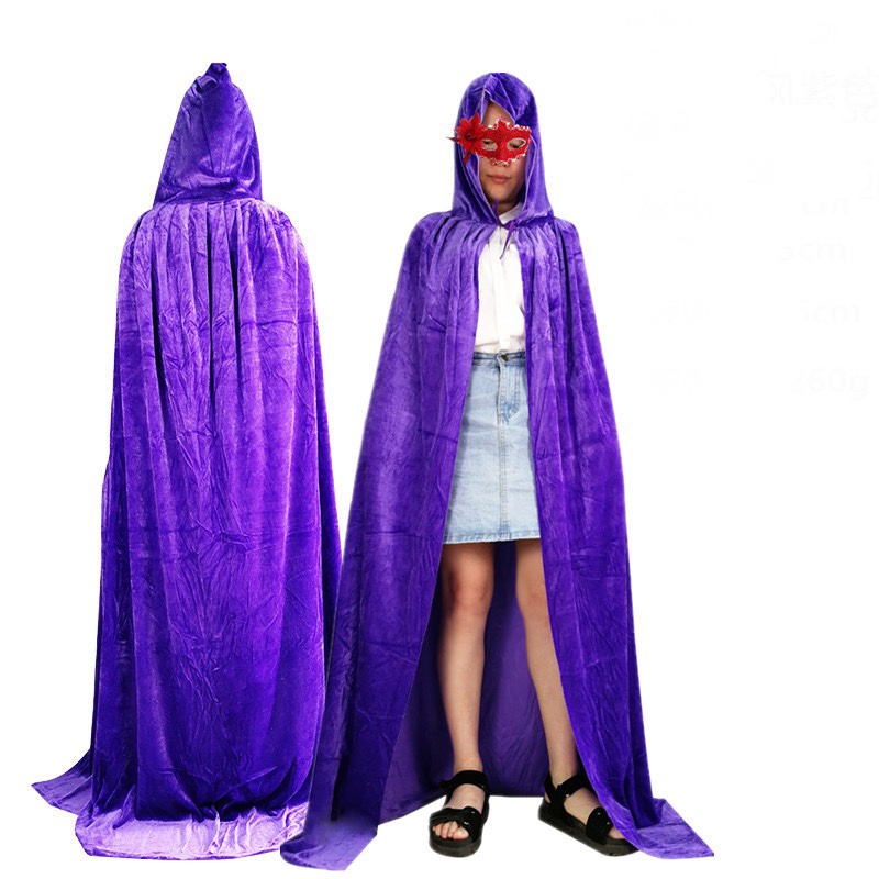 Halloween cape masquerade ball cosplay Witch Death costume Adult velvet cape cape wholesale undefined