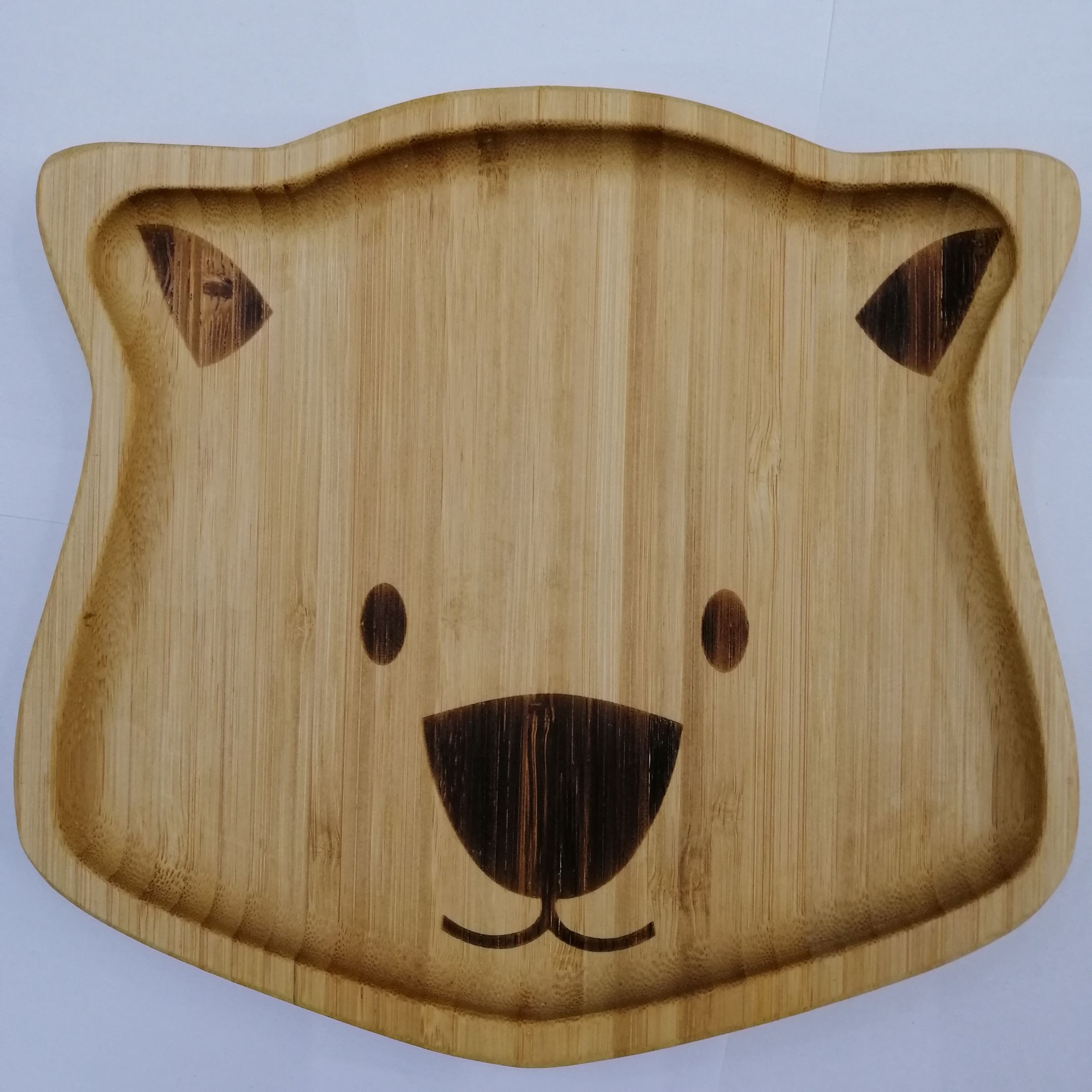 Bamboo tray Bear tray saucer fruit tray Dry fruit tray Nordic household kitchen tray thumbnail