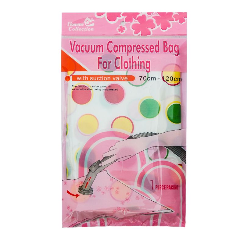 Bags large cotton quilt vacuum bag Clothing vacuum compression bag belt 70*120cm thumbnail