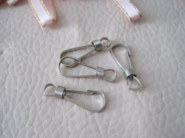 铁3.2厘米弹簧朱旦扣小挂钩箱包五金配件详情图3