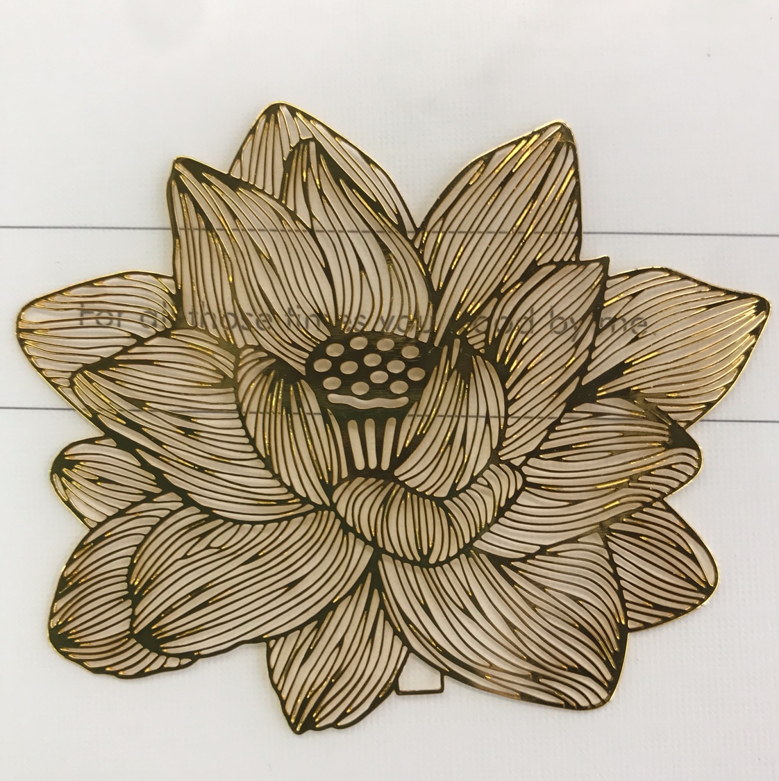 Freeter computer chip jewelry new metal hollow-out Lotus classical retro Chinese style creative bookmark copper accessories jewelry crafts thumbnail