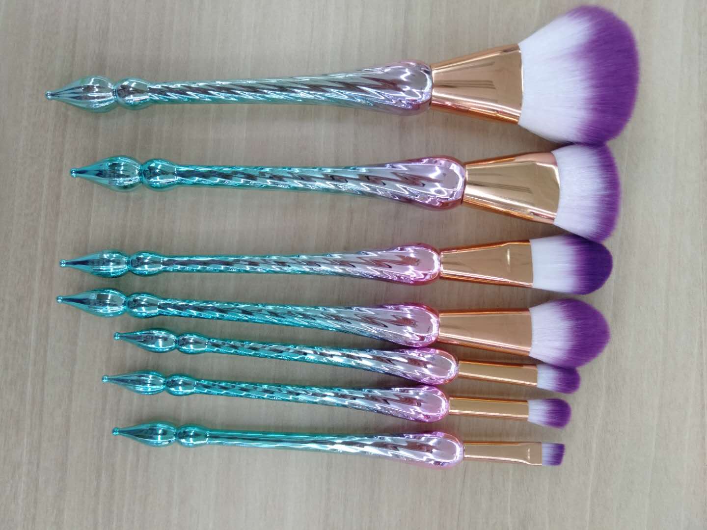 7 sets blush brush foundation brush brow brush