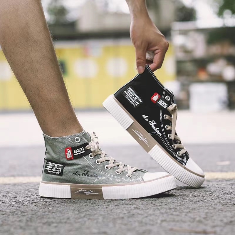 Men's Fashion High-Top Canvas Shoes