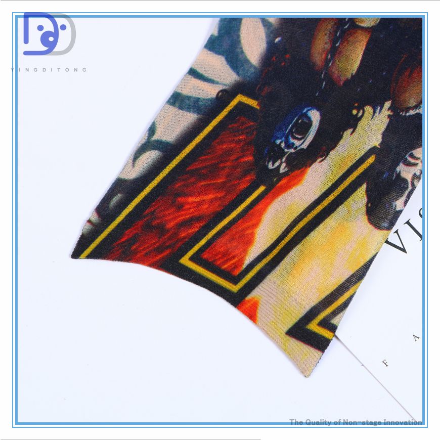 义乌好货 纹身袖套冰爽无缝夏季冰丝防晒花纹臂套开车骑行护臂详情图5