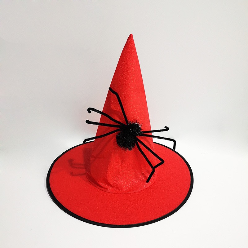Halloween witch hat patterned non-woven fabric spider witch hat Magician hat Ghost Festival product undefined