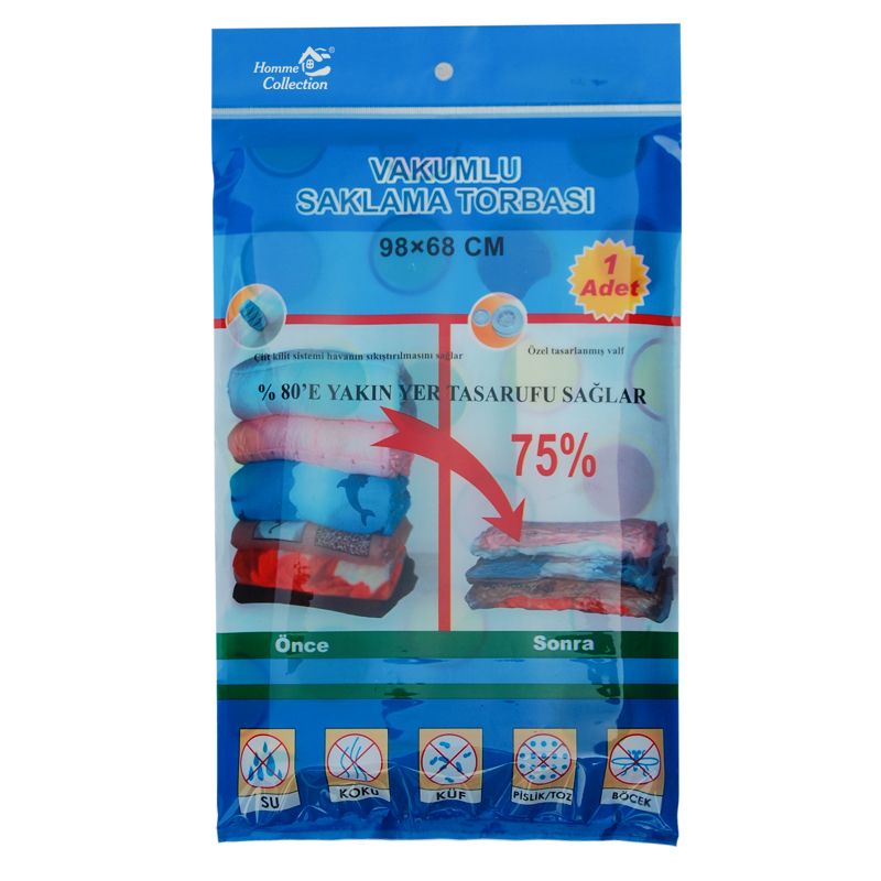 Compressed bag for quilts, quilts and clothes sorting bag for clothes bedding bag Turkish 68*98cm thumbnail
