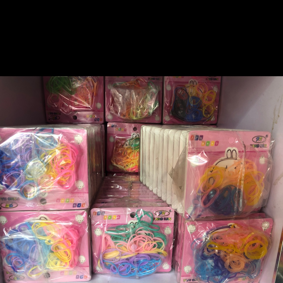 Modeling card color small rubber band 4062 children's plastic rubber band FR jewelry