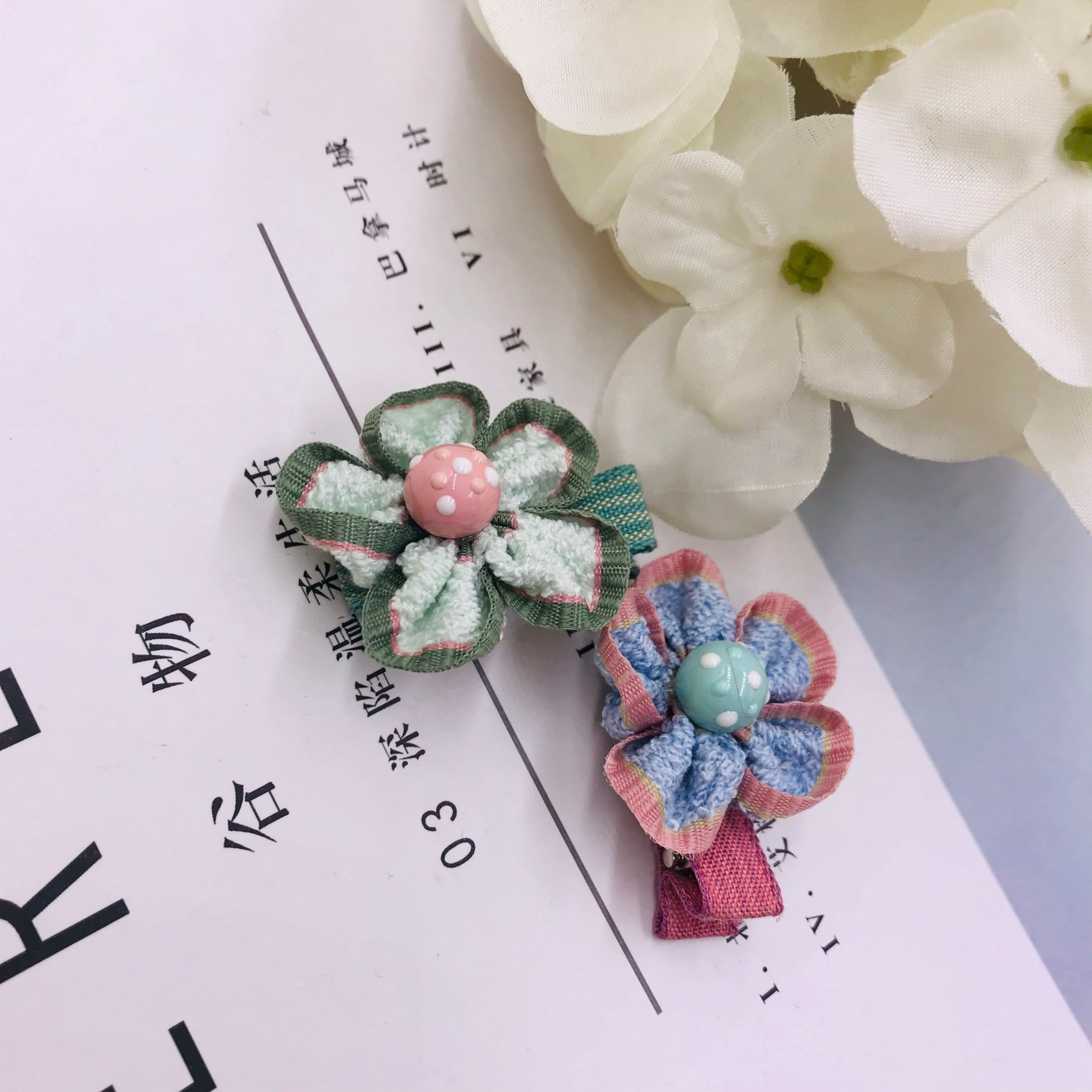 Hl99- Check Intercolor Cotton Hemp Belt Shoe Flower Accessories Hair Accessories Diy Decoration