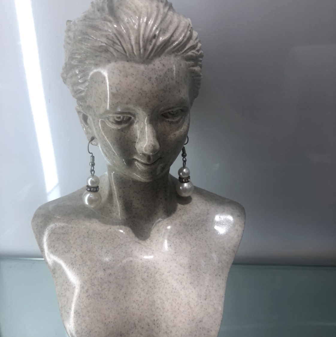 树脂美女头像泥色