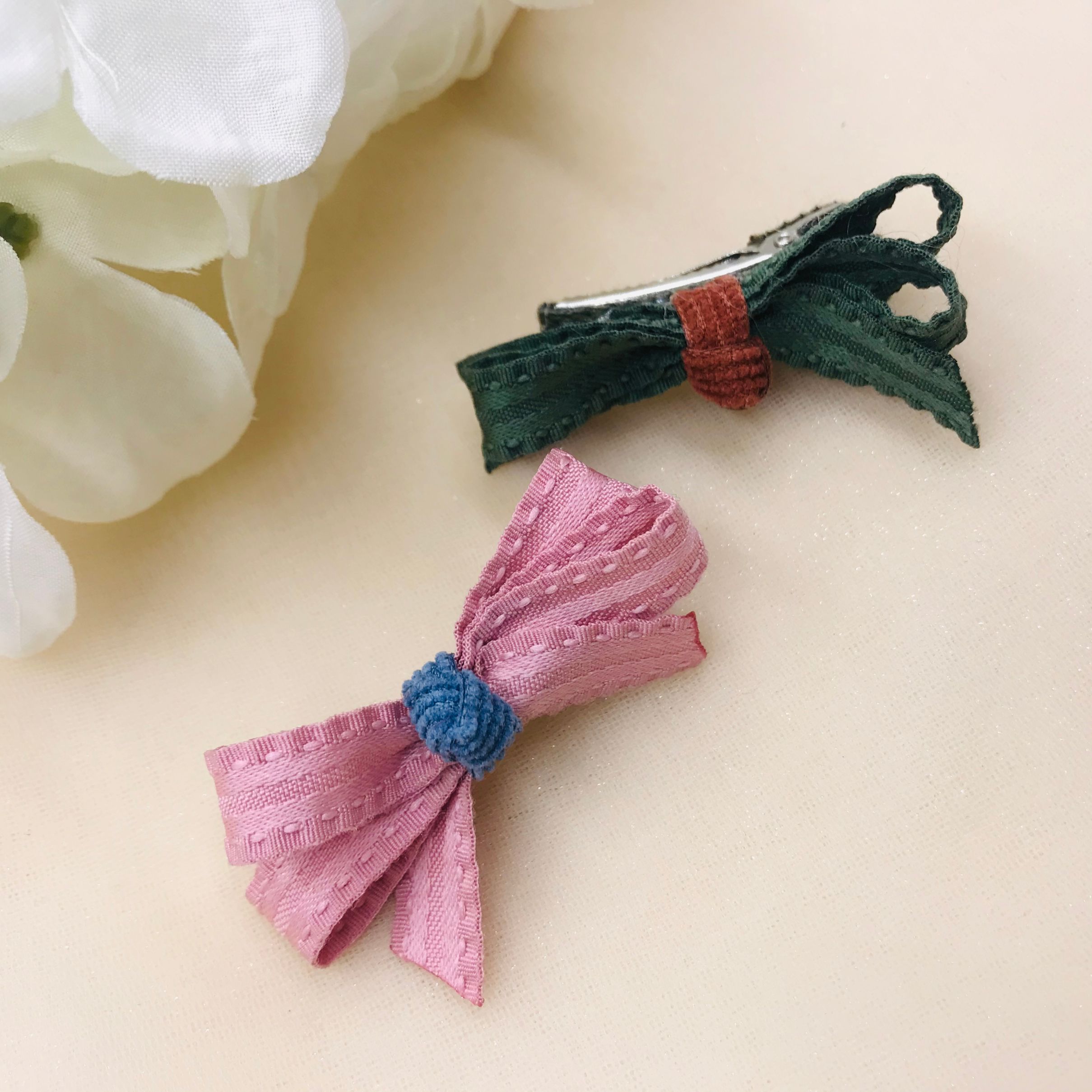 HL110- Stripe lace dress accessories shoe flowers DIY accessories