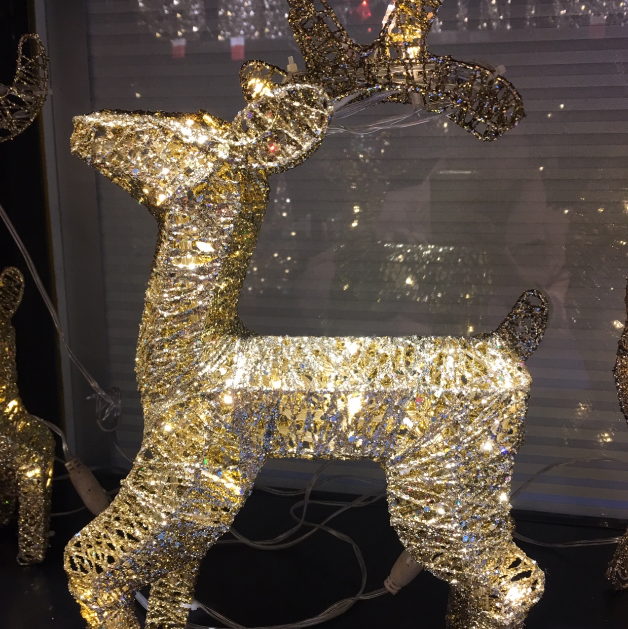 40cm, iron frame Christmas deer thumbnail