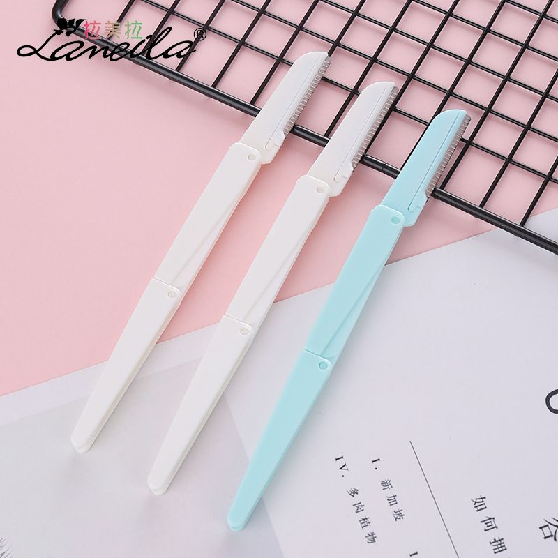 Three sharp-edged and safe eyebrow trimmers, foldable and portable eyebrow trimmers, beauty tool A937 details Picture