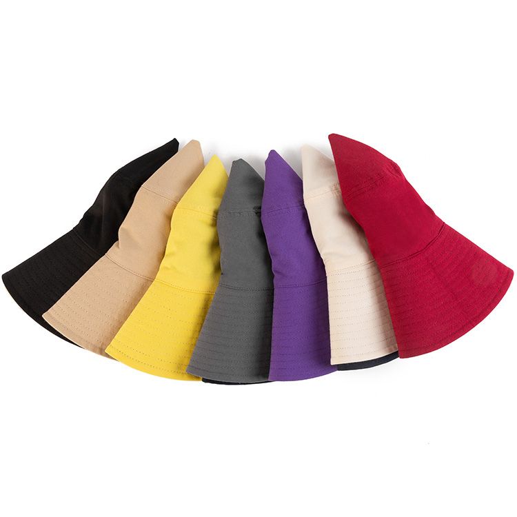 Colorful fisherman's hat, sun hat, sun hat, large cornice hat thumbnail
