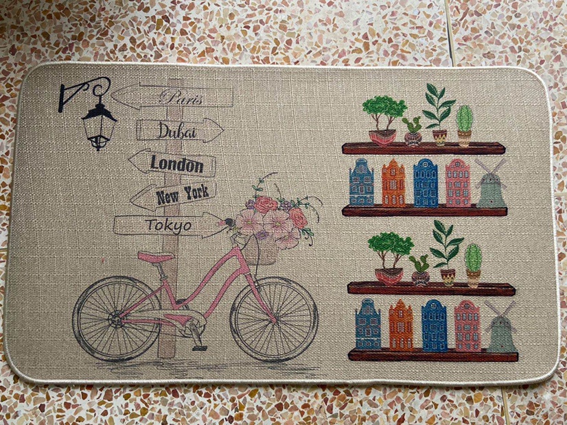 Linen and cotton floor mat Application Scenario