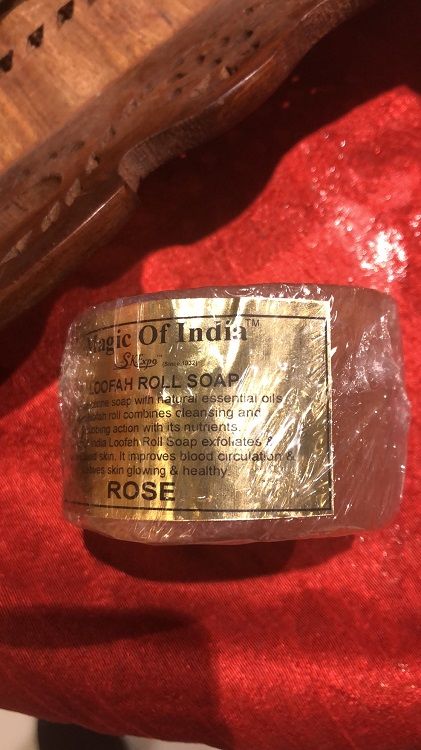 印度高档圆形丝瓜络精油皂详情图5