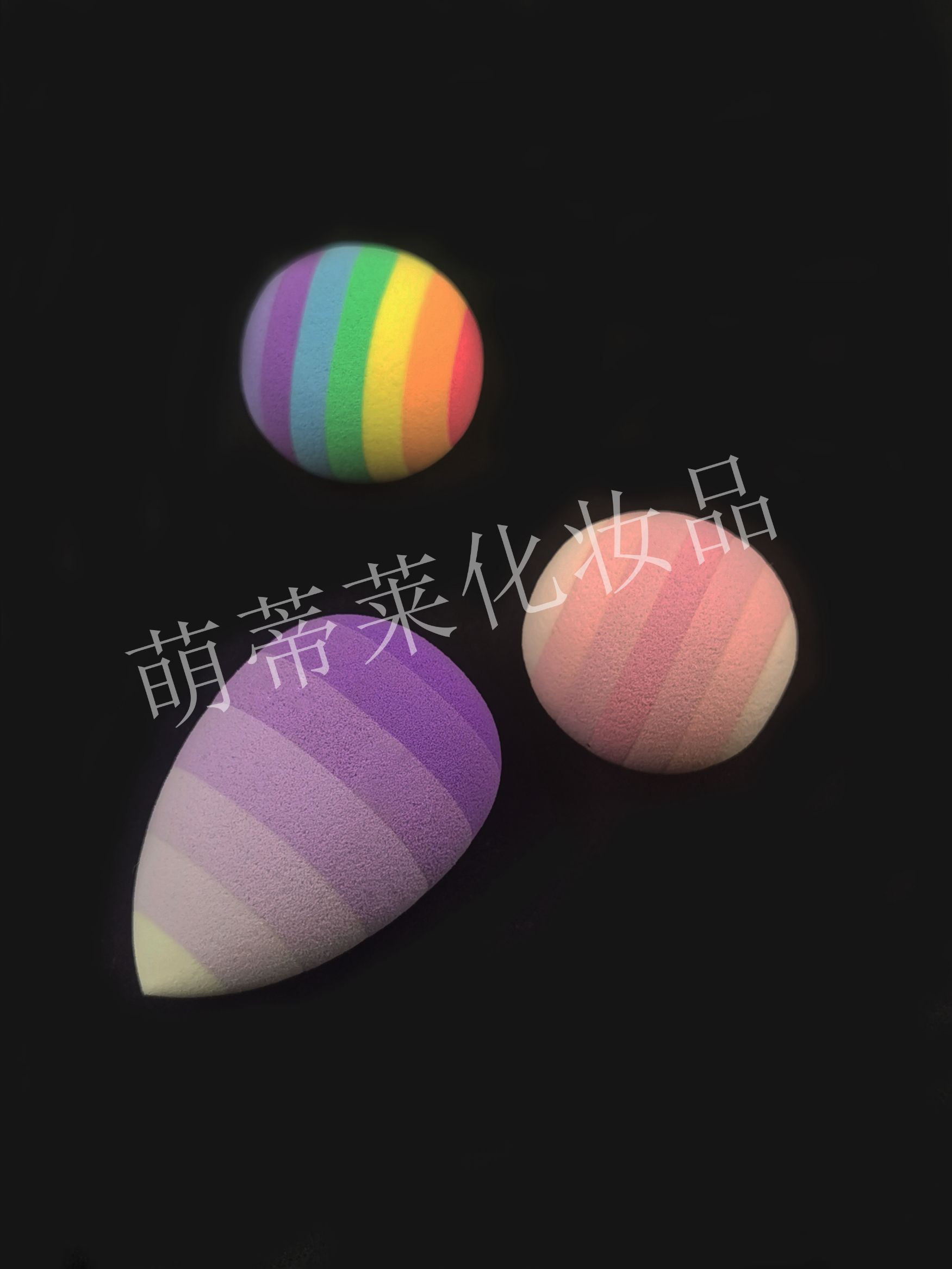 New product launch: SBR Latex Seven-layer Gradient Gourd Water Drop Powder puff, gradient water drop Powder puff Sponge Beauty Egg Specification image