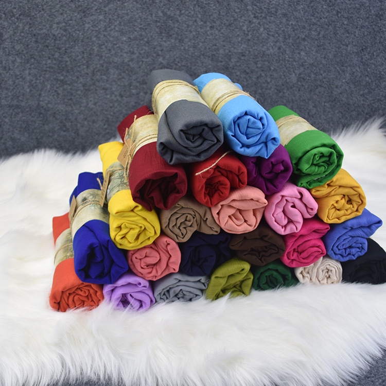 Pure color cotton and linen scarf Women autumn/Winter Korean beach towel air conditioner shawl sun block silk scarf women spring/summer day scarf leggings thumbnail