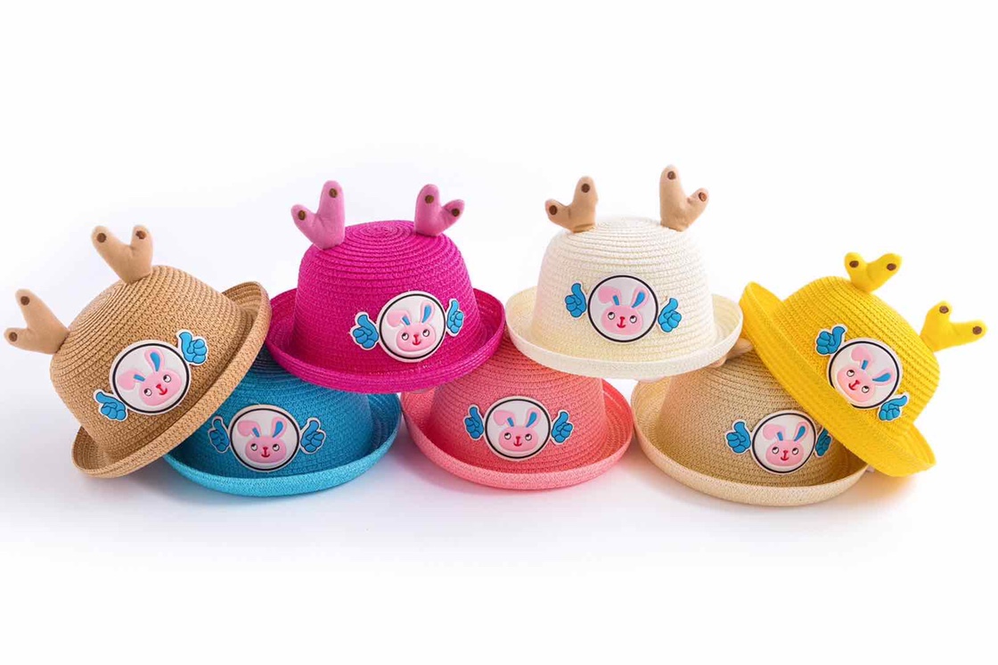 Baby straw hats, summer thin baby sun hats for 6 months to 2 years old, mesh sun hats for girls and boys, sun protection