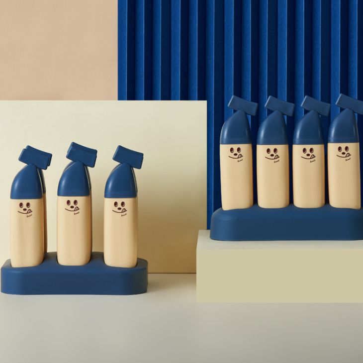 Six cute DIY bear ice molds, cartoon Popsicle and ice cream molds, frozen Popsicle molds, ice cream Specification image