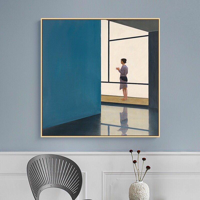 Nordic niche hanging paintings, coffee shop model room decorative paintings, creative color murals, restaurant personalized paintings