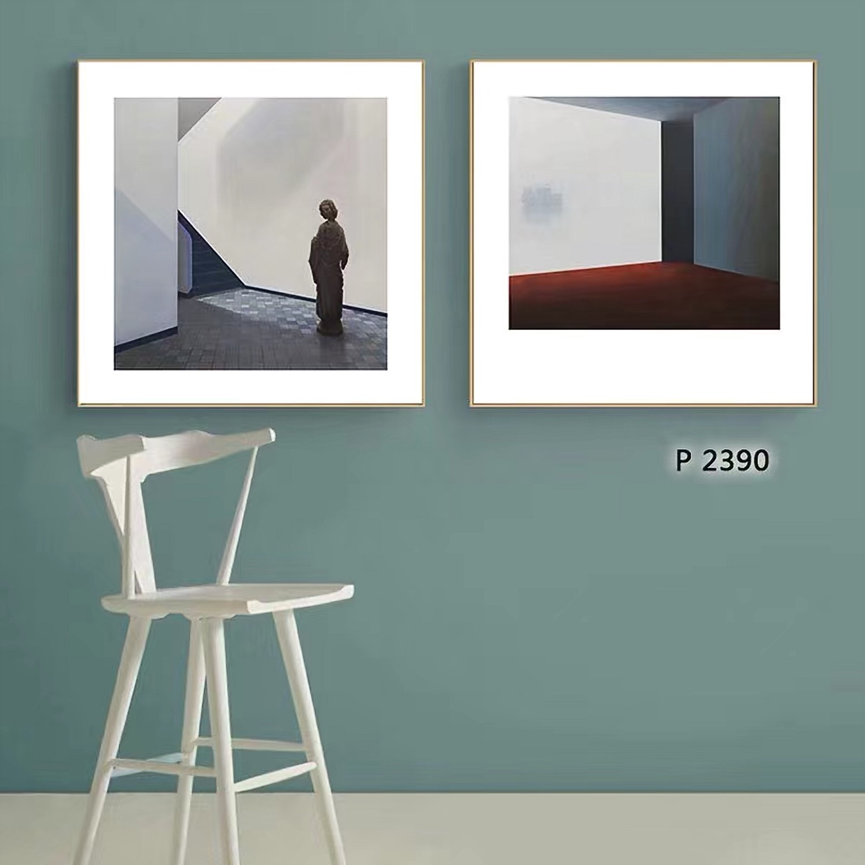 Nordic niche hanging paintings, coffee shop model room decorative paintings, creative color murals, restaurant personalized paintings Application Scenario