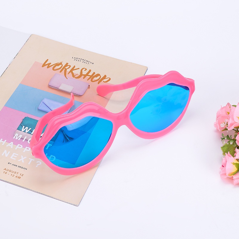 欧美化妆派对狂欢节万圣节嘴唇夸张特大舞会眼镜球迷搞怪活动促销用品细节图