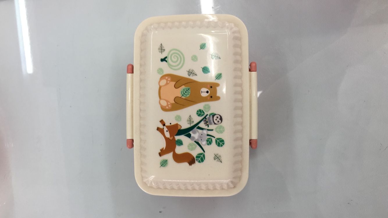 Take the tupperware with you. The boxes are divided into lovely plastic boxes thumbnail
