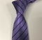 男士领带紫色小碎花涤纶领带编织提花花朵领带工厂产品图
