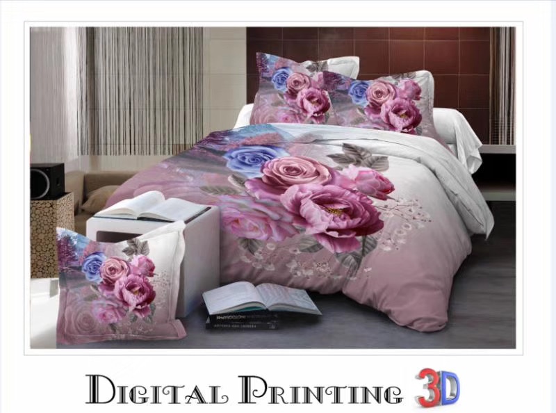 4-piece set of 3D fabric active brushed bedding for export undefined