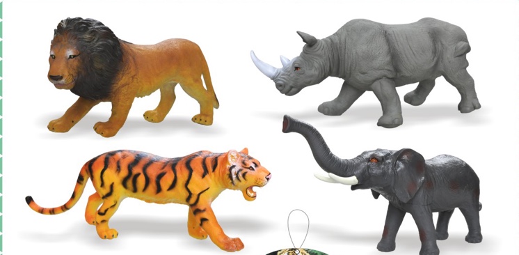 Simulation children soft glue big animal thumbnail