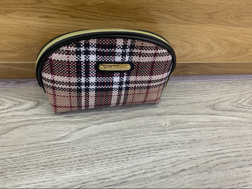 编织纹半圆化妆包图