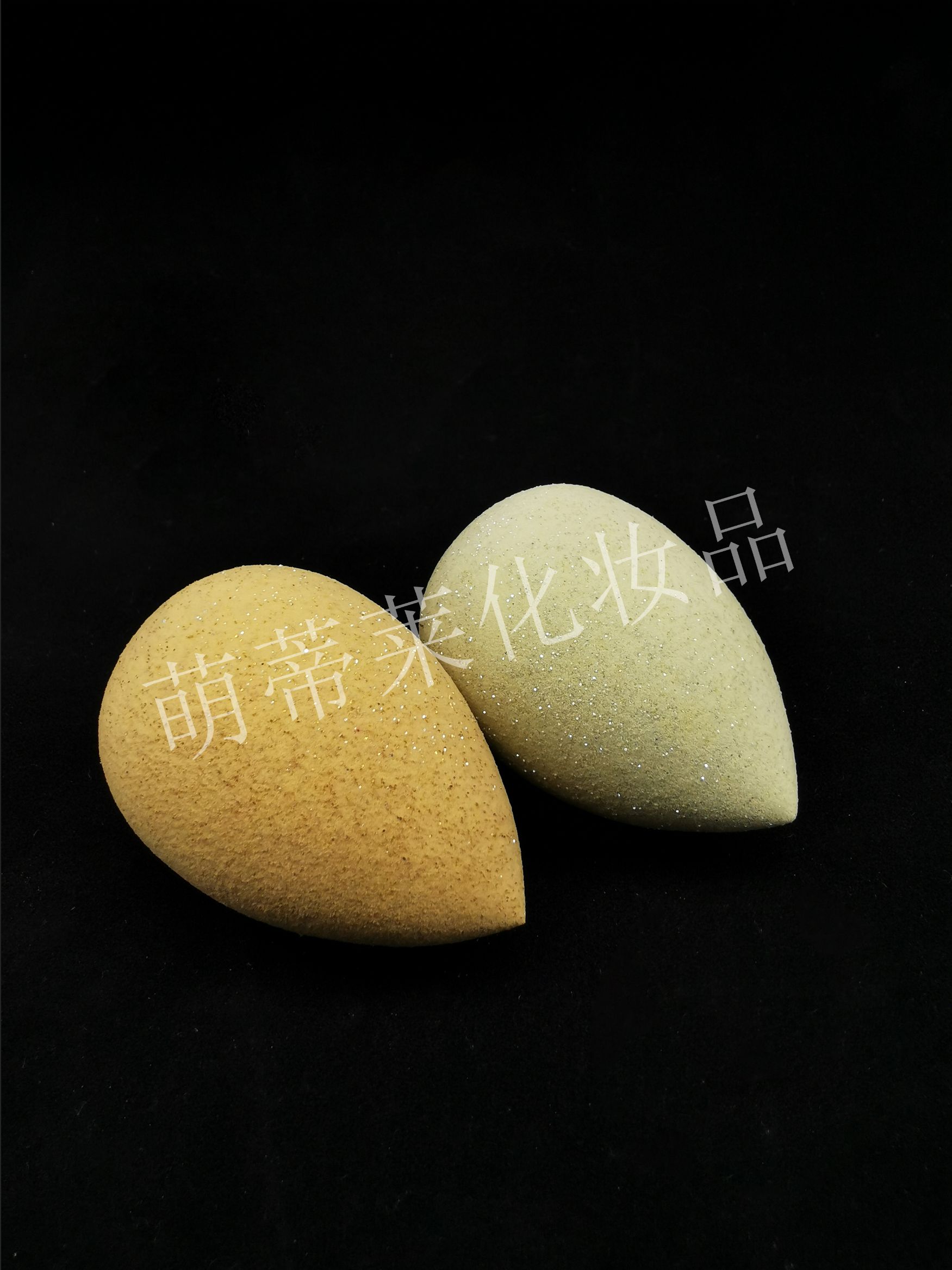 Factory direct sales of powder puff with glitter, water drop powder puff, hydrophilic non-latex gourd, makeup sponge powder puff, glitter powder puff