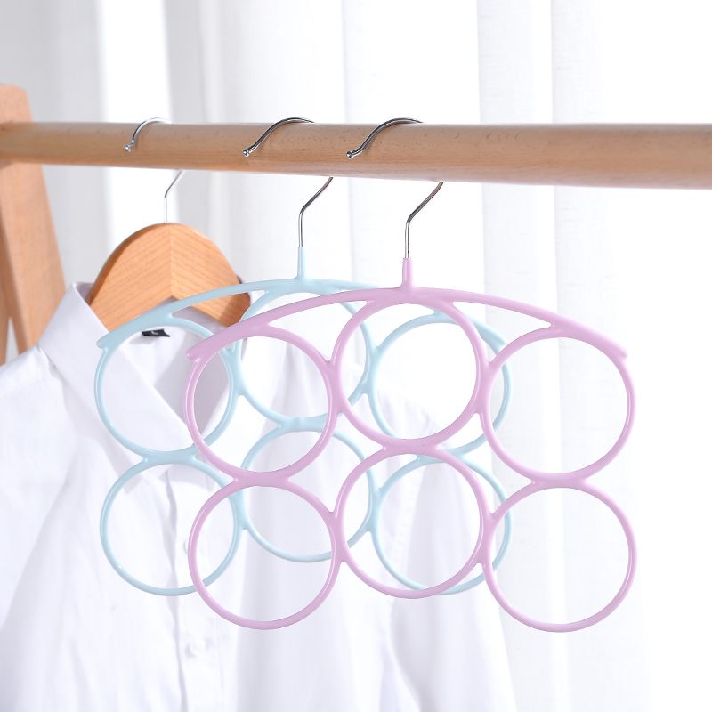 Multi-functional scarf rack household storage artifact tie silk scarf rack belt silk stockings hanging ring hangers thumbnail
