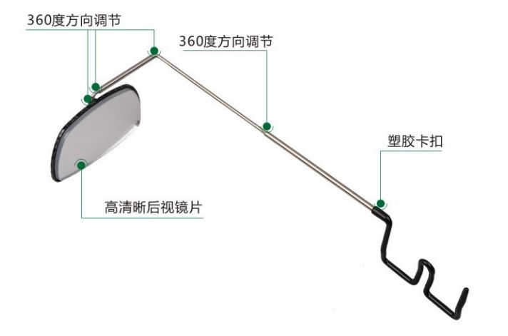 Sunglasses, rearview mirrors, mirror mirrors, safety plane mirrors, 360-degree rotation detail image 4